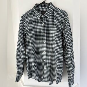 Pendleton Wool button down shirt long sleeve size large dark evergreen